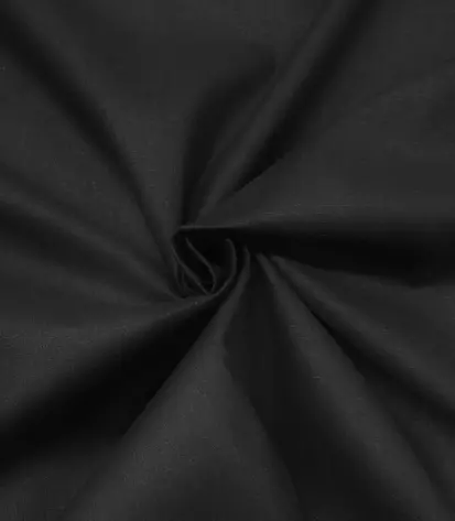 55% Hemp Plain Weave Muslin Fabric Black 5.3oz